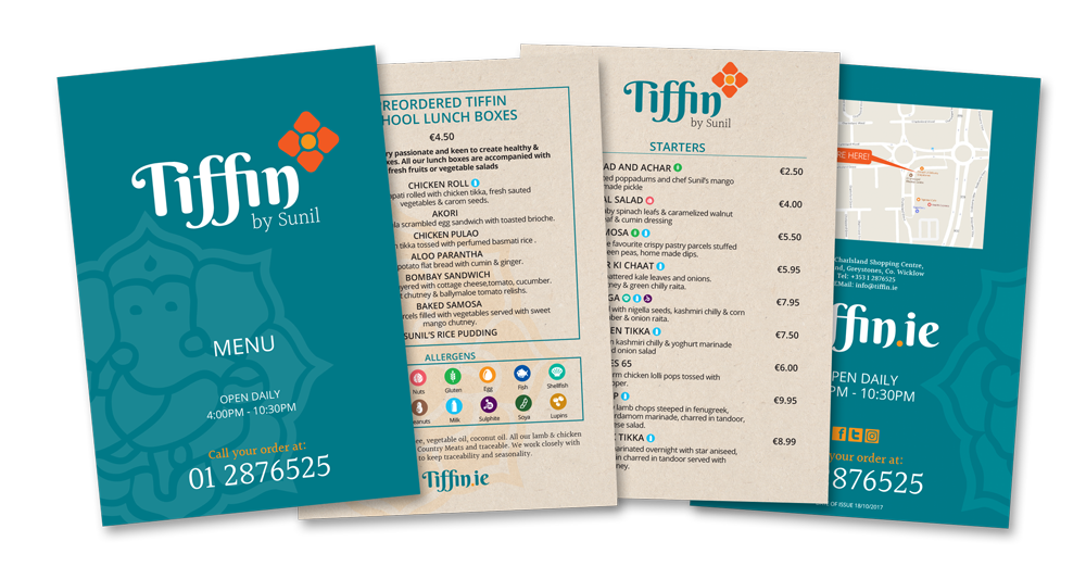 Tiffin Menu